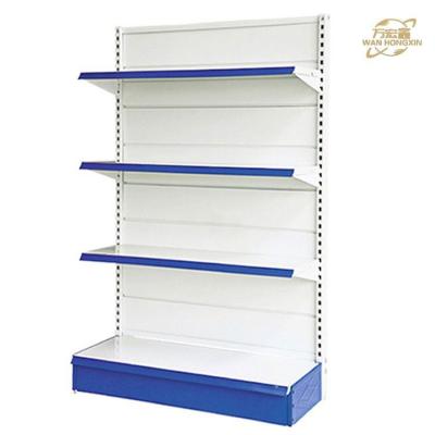 China Wholesale Pegboard Grocery Shelf Double-sided Gondola Shelving for Supermarket for sale