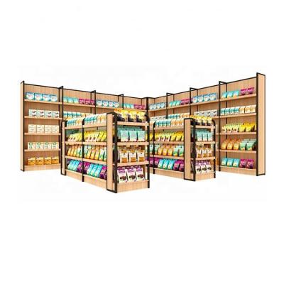 China Wholesaler Factory Grocery Display Rack Shelving Gondola Heavy Duty Shelving For Groceries for sale