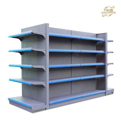 China estante de supermercado estantes de supermercado a la venta máquina formadora de rollos de panel de estante de supermercado de madera en venta
