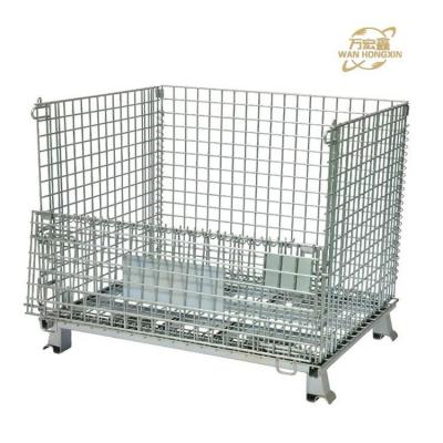 China Heavy Duty Steel Pallet Cage Warehouse Stackable Fabric Roll Textile Storage Rack for sale