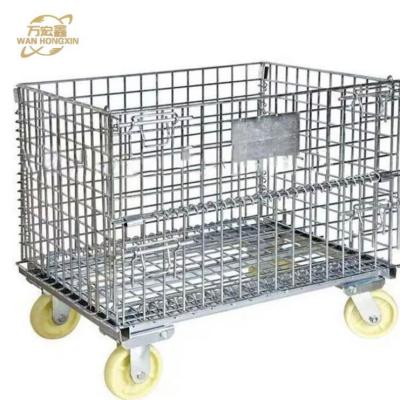 China Warehouse Pallet Storage Cage Heavy Duty Textile Fabric Rolls Storage Stacking Rack for sale