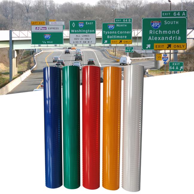 HIP Reflective Sheeting applications in various traffic sign scenarios