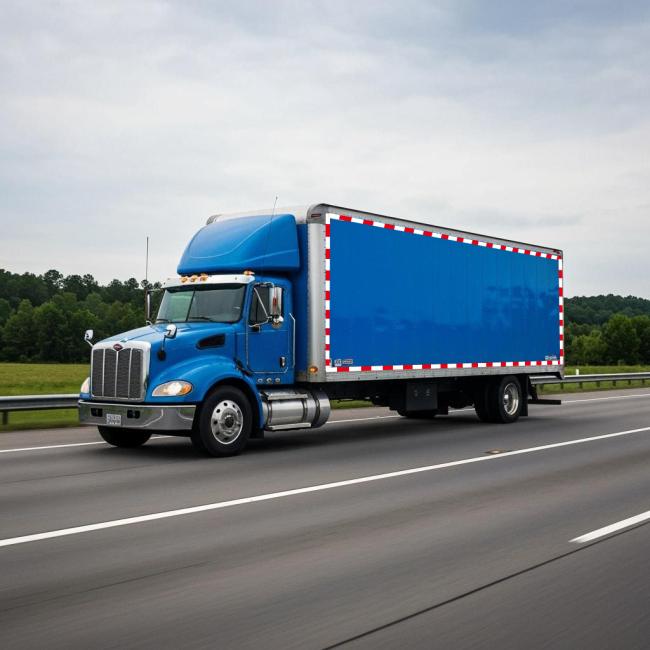 PMMA DOT-C2 Reflective Tape application on commercial vehicles