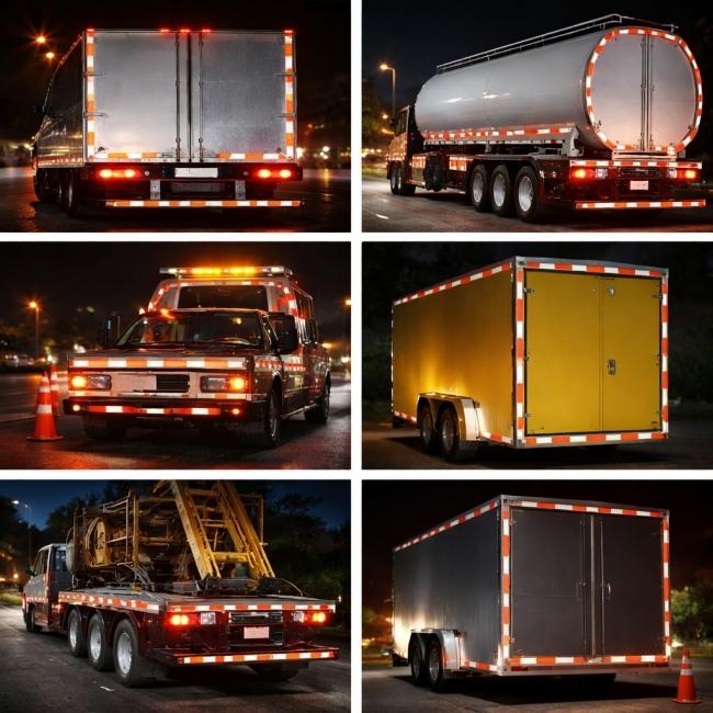 DOT reflective tape application