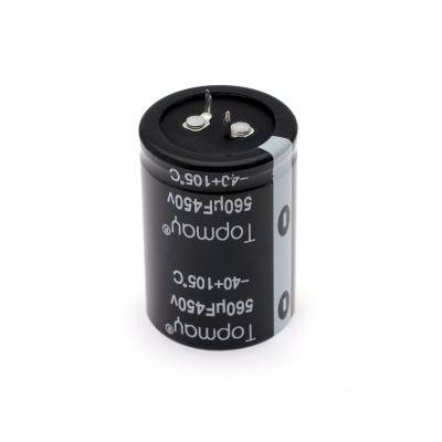 China Aluminum Electrolytic Snap In Capacitor 560uF 450V For UPS Power Supply for sale