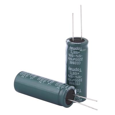 China Long Life Aluminum Electrolytic Capacitor 2200uF 50V  4000hrs  18*50 for sale