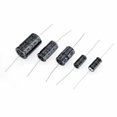 China 2200uF Aluminum Axial Electrolytic Capacitor 25V 18*30 For Audio Amplifier for sale