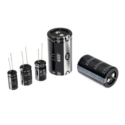 China High Temperature 85℃ Farad Super Capacitor Cylindrical 1F~400F 2.7V for sale