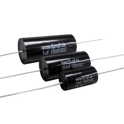 China Audio Black Film Axial Polypropylene Capacitors Round 1500VDC for sale
