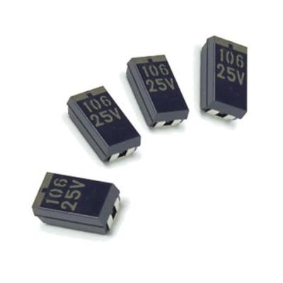 China Conductive Polymer Chip Tantalum Capacitors 10uF 25V C CASE Solid Tantalum Capacitor for sale