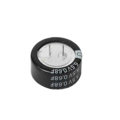 China Button Double Layer Farad Super Capacitor 5.5V 0.68F C Type for sale