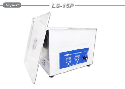 China Máquina ultrasónica de la lavadora del baño 15L de la limpieza de Sonic, limpiador ultrasónico del carburador para el aluminio en venta