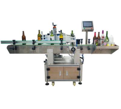 China Full Automatically round bottle labeling machine manual round bottle labeller with date code printing CE GMP for sale