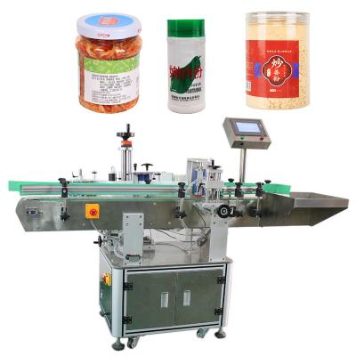 China Mt-130D Automatic Square Round Bottle Sticker Labeling Machines For Flat Double Side Labeling 20-130 Carton/Min Capacity for sale