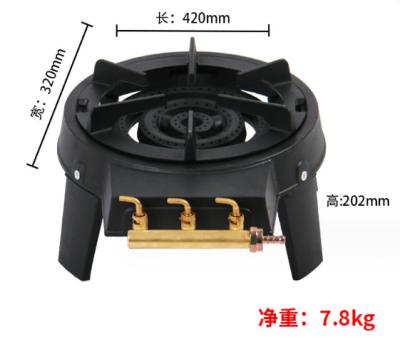 China Factory direct supply outdoor camping cookware windproof gas cover fierce fire stove portable stove gas stove single eye for sale