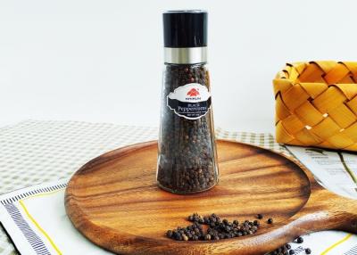 China Big Volume Glass Pepper Mill Refillable Peppercorn Grinder for sale