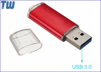 China Durable Metal Body USB 3.0 Thumb Drive Transparent Cap Design for sale