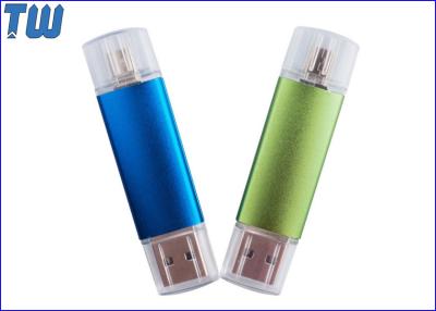 China Metal Body Transparent Cap OTG 16GB Pendrive Micro USB Interface for sale