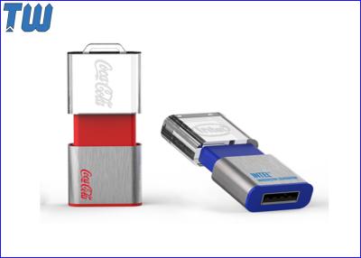 China Mini Stick Memory Disk 4GB USB Drives Sliding Transparent Acrylic LOGO for sale