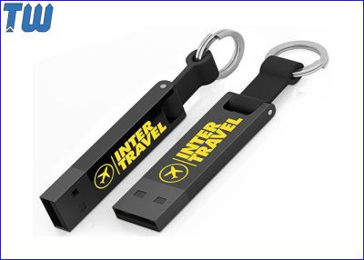 China Silicon Key Ring Slim USB memory stick 32GB USB Drives Custom Logo Printing for sale