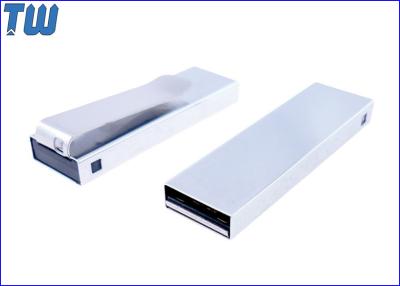 China Solid Stainless Metal Tie Clip Usb Pen Drive 64GB for Business Man Easy to Carry for sale