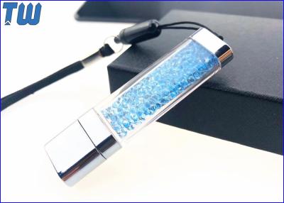 China Acrylic Customized Colorful Diamond LED Light Shinning 2GB USB Flash Pen Drive for sale