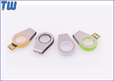 China Water Drop Circle Acrylic 8GB USB Flash Pen Drive Free Lanyard for sale