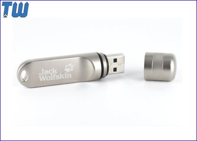 China Waterproof Metal Plug 32GB USB Flash Pen Drive Silk Screen Printing Logo for sale