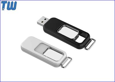 China Logo Engraved Plastic Full Capacity 128GB USB Flash Pen Drive Free Key Ring for sale