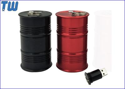 China Full Metal Oil Barrel 4GB USB Flash Drive USB Memory Stick Free Key Ring for sale
