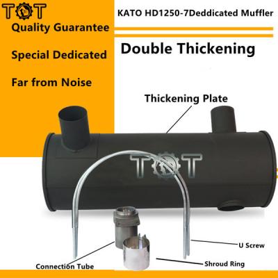 China KATO HD1250-7 6D22T Excavator Engine Exhaust Muffler ODM for sale