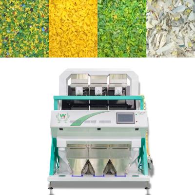 China O HDPE lasca-se de alta capacidade plástico da máquina de classificação da cor dos grânulo à venda