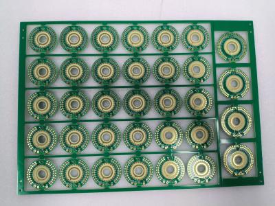 China Placa de circuito de alta velocidad de 2 capas FR4 PCB de 2,4 mm con oro duro para interruptores rotativos en venta