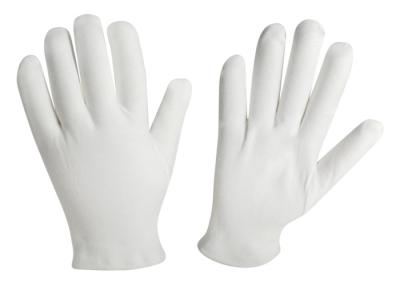 China Los guantes cosméticos del algodón blanco pesado modificaron diseño superior de la moda para requisitos particulares de la calidad del color en venta