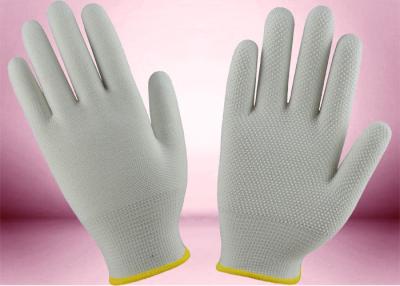 中国 ゲラ刷の綿によって編まれる手袋13のゲージ100%のポリエステル継ぎ目が無い手袋 販売のため
