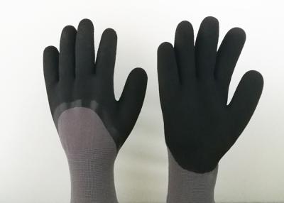 China Warm Winter Latex Coated Gloves Hot Melting Cuff Stitch Great Grip Capacity for sale