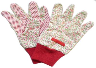 中国 再使用可能な産業仕事の手袋、綿によって編まれる手袋の生地の綿のドリル 販売のため
