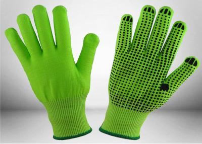 China Black Nitrile Dots Puncture Resistant Gloves , Nitrile Work Gloves EN388 Certificated for sale