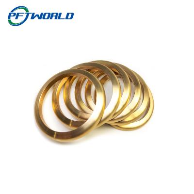 China Precision Components CNC Brass Parts Custom Processed Brass Rings for sale