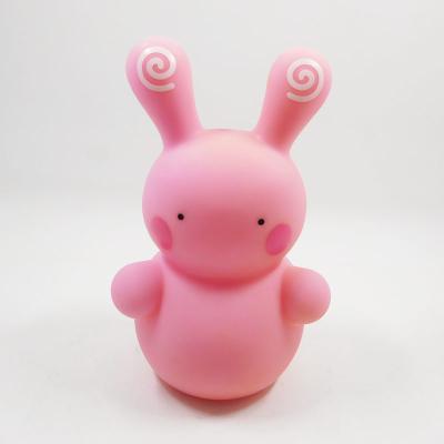 China Cuddly Pink Indoor Vinyl Rabbit/ Bunny LED Kids Light toys for sale