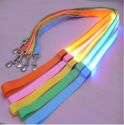 China Promotion Retractable Led Pet Dog Harness dog Leash and Collar Set With Led Light for sale