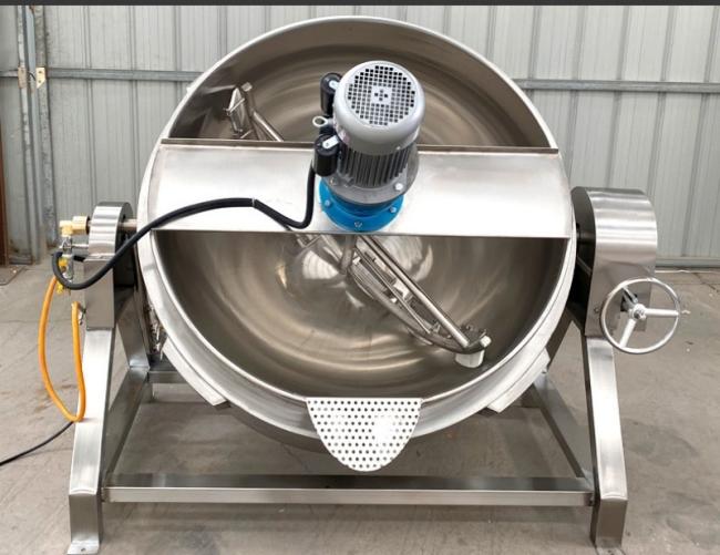 Food-Grade Stainless Steel 100L Jam Making Machine Industrial Cooking Mixer Pot Jacket Kettle