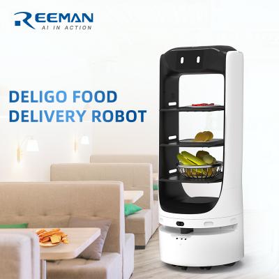 China food & Beverage factory Reeman food delivery robot delivery robot/hotel delivery robot delivery robot on the table for sale
