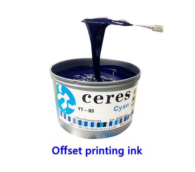 China High Gloss Fast Drying Offset Printing Ink CMYK Ceres Solvent Based Printing Inks for sale