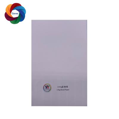 China A4 150 Grams Anti Counterfeiting Paper With Fiber And Security Thread Watermark for sale