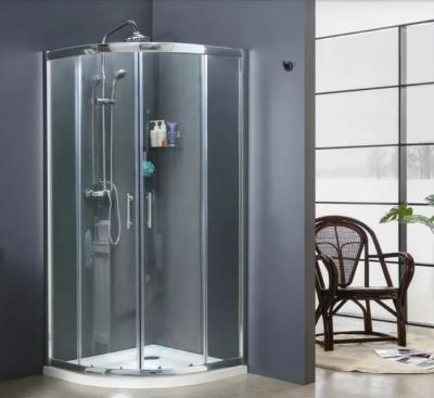 China Quadrant Sliding Glass Shower Enclosure Two Fixed Panels One Door for sale