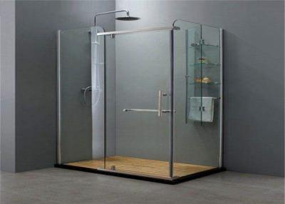 Chine Verre trempé clair adapté aux besoins du client, clôture en verre de douche de douche de salle de bains à vendre