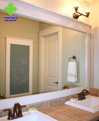 China espelho da parede da prata da corrosão da espessura de 2-6mm borda chanfrada do anti para o lavatório à venda