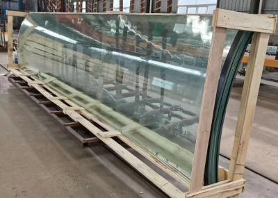 China 6A   Bent Double Glazed Low E Insulated Glass for sale