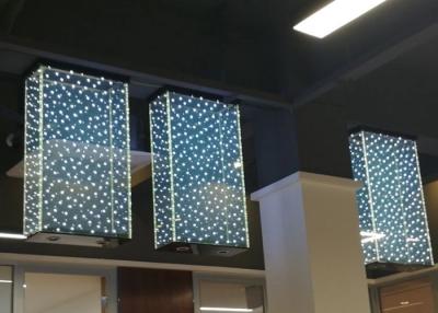 China EN12150 Indoor Decorative 4.28mm LED Light Glass Panel for sale